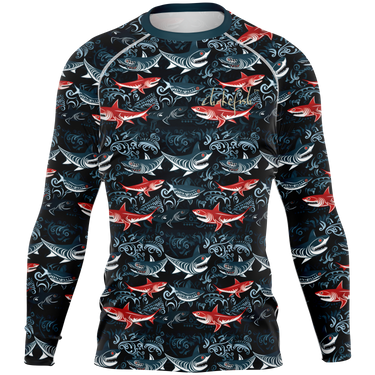 Chokefish™ Long Sleeve Rashguard Marine Men's Shirt-002